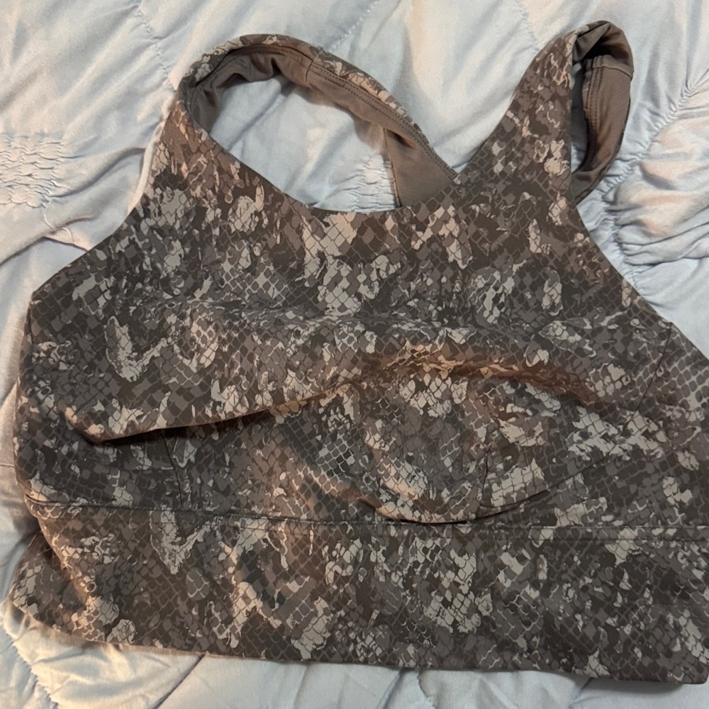 Lululemon Athletica Snake Pattern Sports Bra